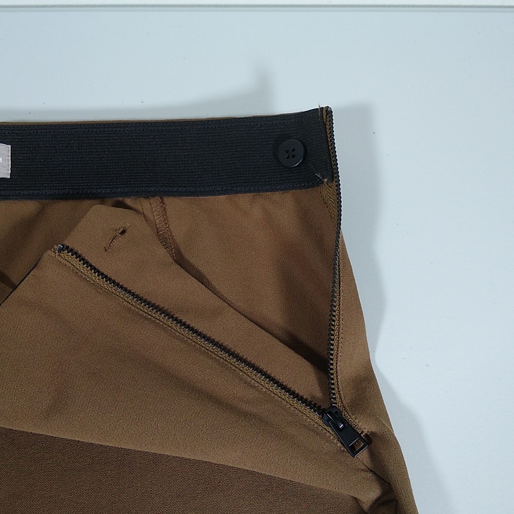 Everlane Side Zip Stretch Cotton Pants olive green 8 - Picture 5 of 9